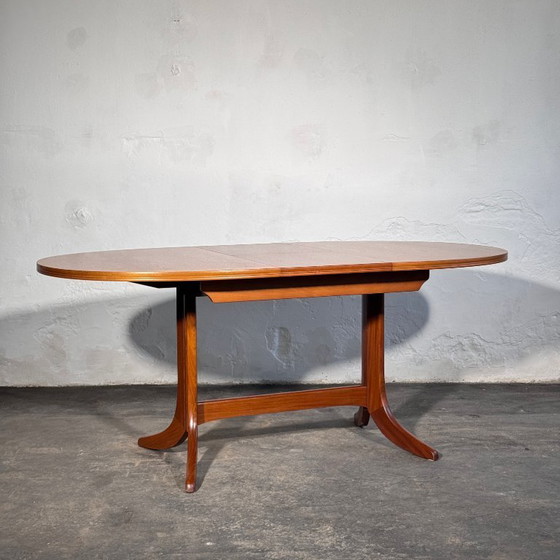 Image 1 of Parker Knoll Oval Extendable Teak Dining Table, 1960s