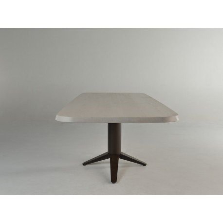 Image 1 of Bert Plantagie Carve eetkamertafel met 6 Maple stoelen