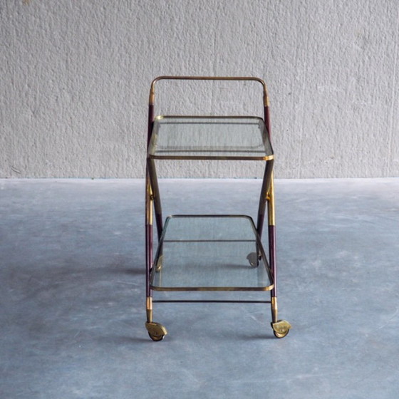 1950s Italian Bar Trolley, Attributed to Cesare Lacca – Bar carts, Wood (photo 4 of 19)