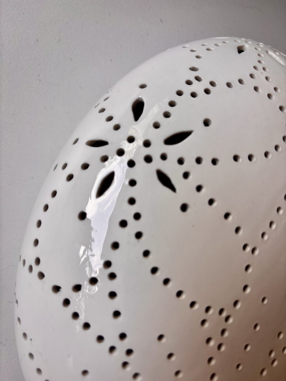 Image 1 of Handgefertigte Porzellan-Wandlampe