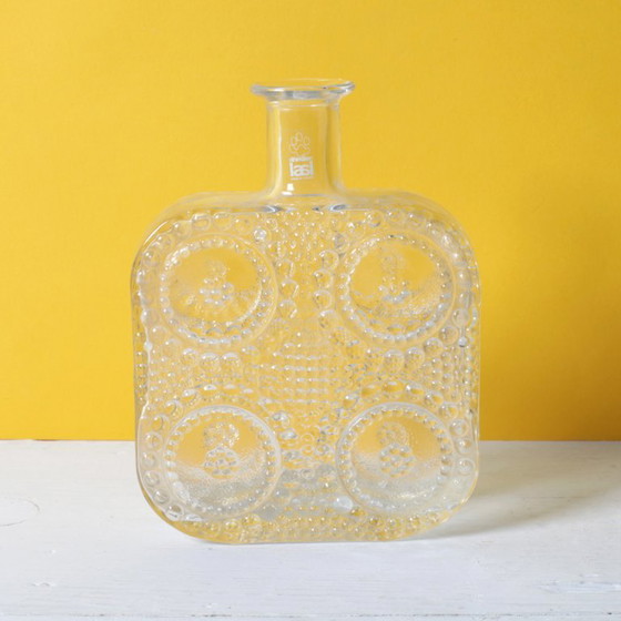 Mid-Century Grapponia Clear Bottle Vase by Nanny Still for Riihimäki / Finland / 1968 – Glass (photo 8 of 9)