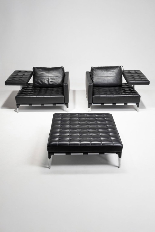 Cassina "Prive" Lederset von Phillippe Starck