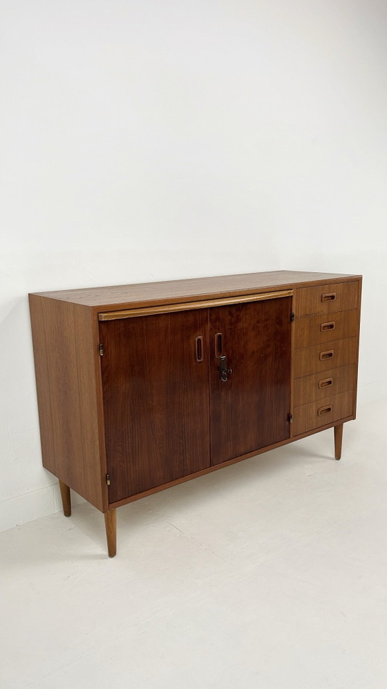 Swedish vintage teak veneer bookcase – Wall cabinet, Wood (photo 5 of 20)