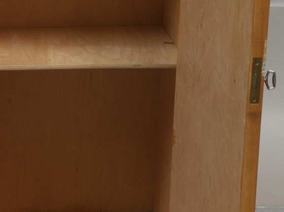 Image 1 of Librería escandinava baja con dos cajones y puerta lateral – Dinamarca 1960