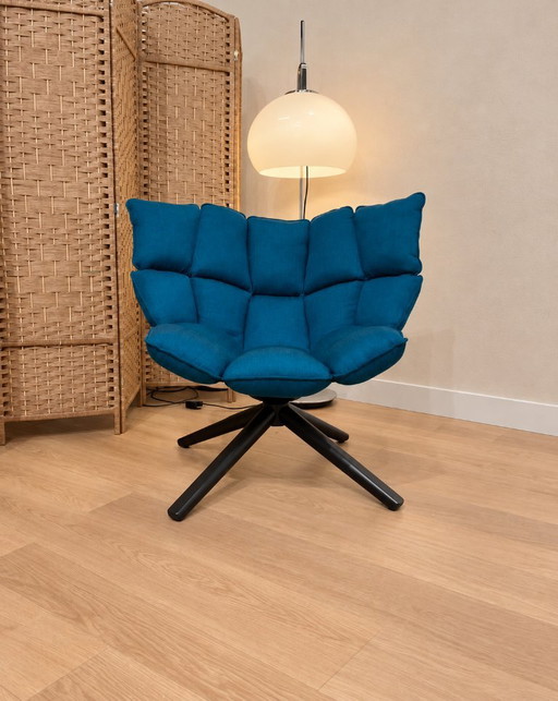 Neuwertiger B&B Italia Husk Sessel Blau + Garantie