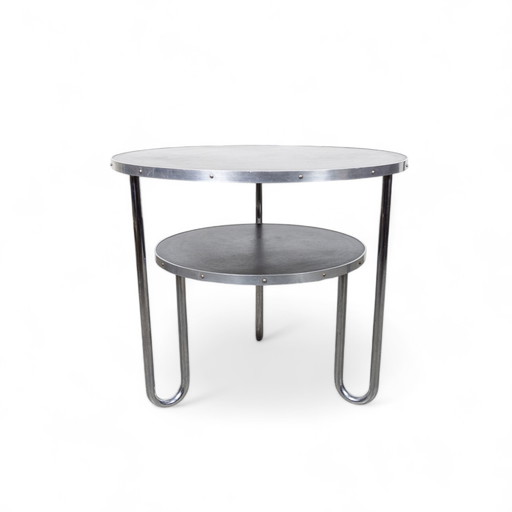 Table vintage Bauhaus en acier tubulaire Mauser Werke