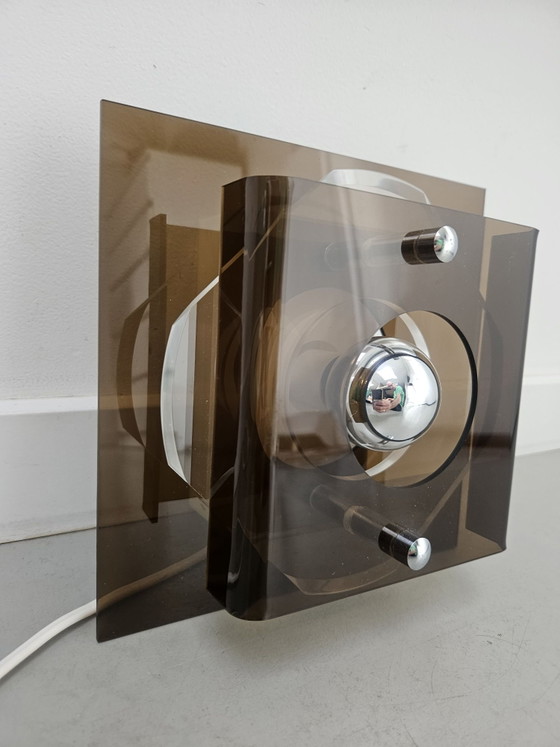 Vintage Herda Space Age Wall light in original box – Plastic, Metal (photo 2 of 13)