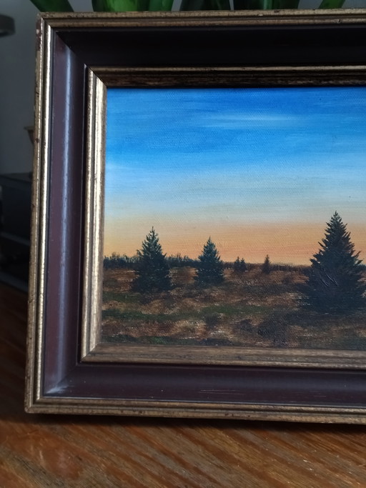 Huile sur Toile - École Liégeoise - Paysage 