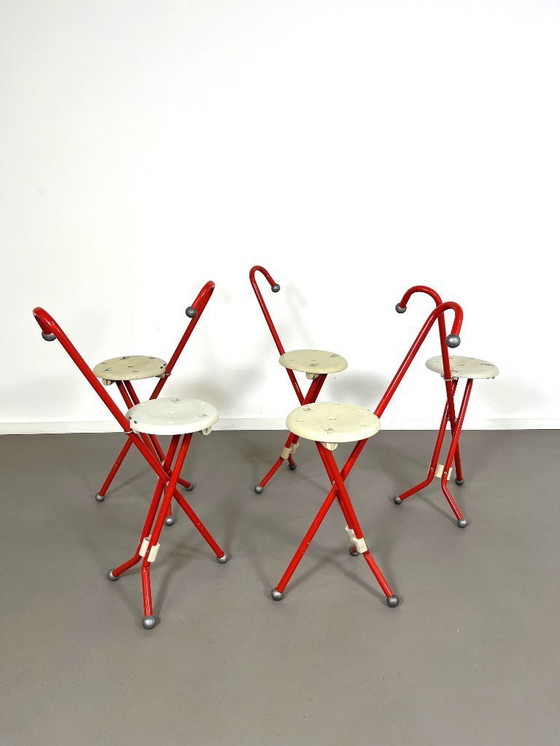 Image 1 of Sedie pieghevoli Ulisse, disegnate da Ivan Loss per Sandrigarden, Italia, anni '80.