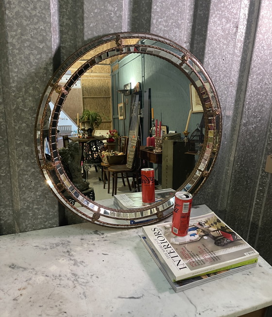 Image 1 of Miroir vintage en mosaïque vénitienne