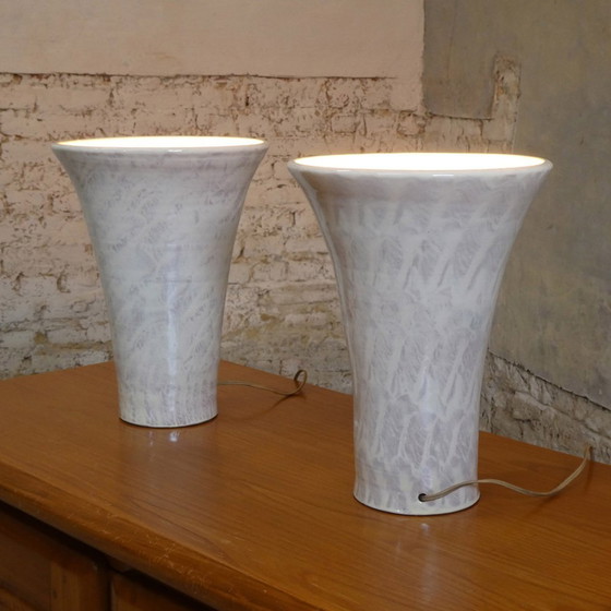 Large Ceramic Lamps, 1950s, Set of 2 – Desk lamps (photo 3 of 3)