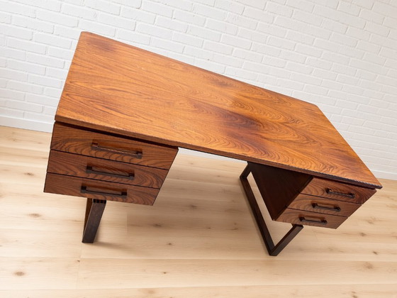 Bureau danois vintage en palissandre Torben Valeur & Henning Jensen pour Dyrlund – Bureaux, Wool (photo 2 of 13)