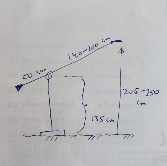 Image 1 of XL rvs design vloerlamp 250 cm