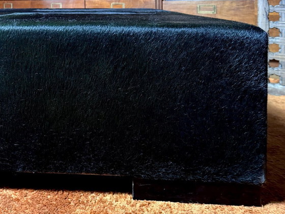 Image 1 of CASA MIANO ITALIA sgabello XXL pelliccia nera