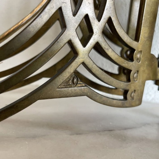 Art Nouveau Style Brass Articulated Double Piano Wall Sconce Lamp, 1900s, 1890s – Wall lights, Bronze (photo 13 of 13)