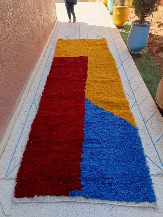 Image 1 of Alfombra de pasillo tradicional tejida a mano, de 75/300 cm.