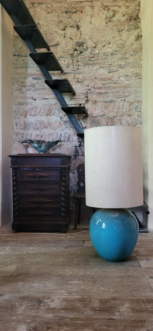 Keramische lamp uit Vallauris, Marius Musarra (1910-1991)