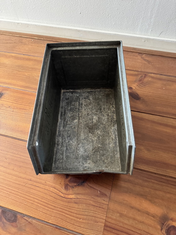 Image 1 of Vintage Schäfer Kasten metal storage bin