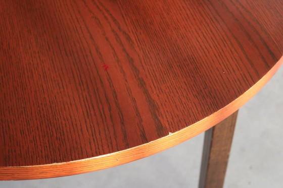 Image 1 of vintage round wooden table