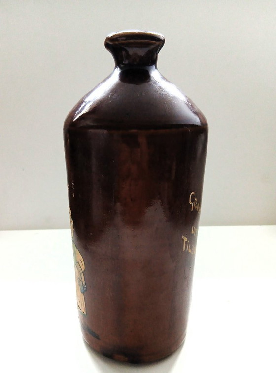 (W042) Brocca in ceramica vintage “Saluti da Tilburg” – Umorismo da brocca-pisciatore con Cin cin! (photo 4 of 8)