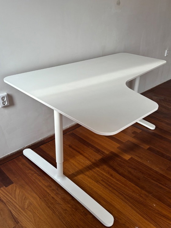 Image 1 of Modern White Desk – Great Condition