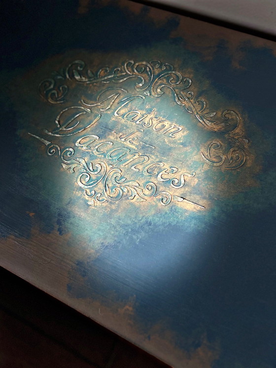 Image 1 of Petit coffre banc relooké