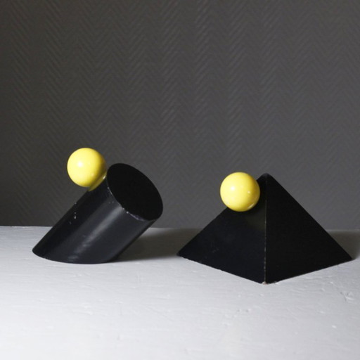 Postmoderne Bauhaus-Skulpturen von Robert Jean Chapuis SPLASH 1980er Jahre