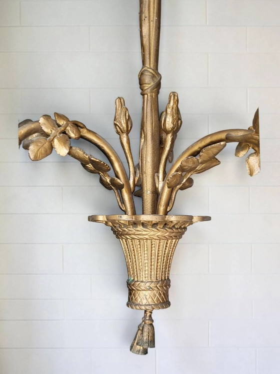 Bronze Kronleuchter Louis XVI (photo 4 of 10)