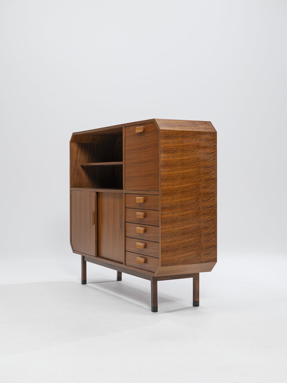 Image 1 of Teak Highboard, Italy, 1960s