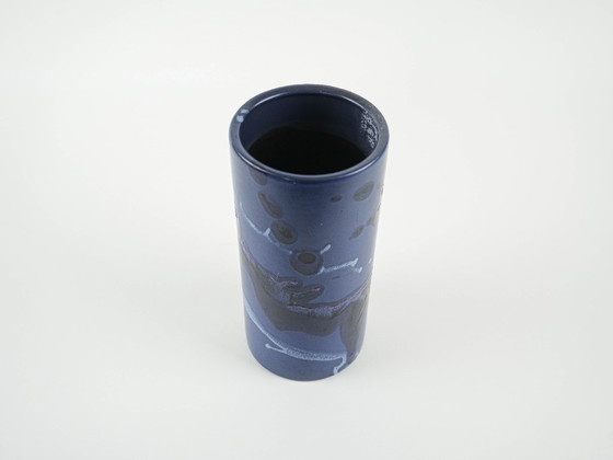 Image 1 of Cylindrical vase, Danish design, 1970s, manufactured by Knabstrup