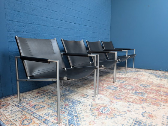 Image 1 of 4x SZ02 fauteuil, Martin Visser voor 't Spectrum, jaren 60