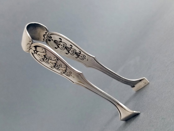 Image 1 of Argentor Wien Art Nouveau/Art Deco Silver-Plated Sugar Tongs CCA 1900