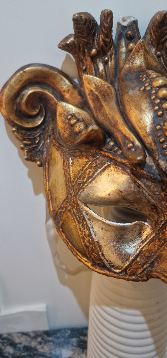Image 1 of Exclusive Venetian Baroque Mask - Handmade & Signed by Sandro Becucci