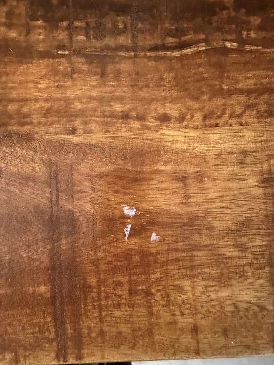 Image 1 of Mango wood dining table 180x90 cm - industrial - 5 cm thick top