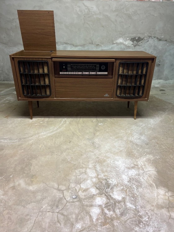 Image 1 of Prachtige vintage radio / vinyl kast