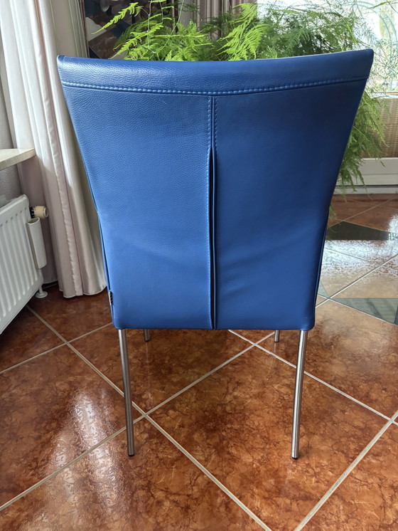 Image 1 of Sedie da pranzo di design Bert Plantagie – vera pelle – set da 2