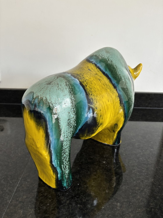 Toro Vintage Otto Keramik 40 cm Mid-Century Modern anni '60 – Oggetti decorativi, Ceramic (photo 8 of 9)