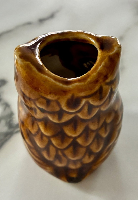 Portacandele gufo vintage molto piccolo – Ceramica (photo 3 of 5)
