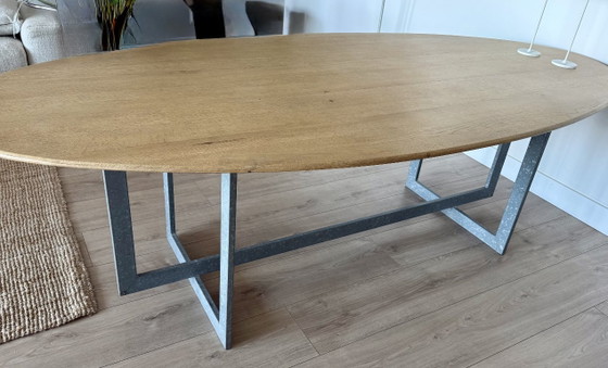 Unique Design - Oval Solid Oak Table – Dining tables, Metal (photo 7 of 7)