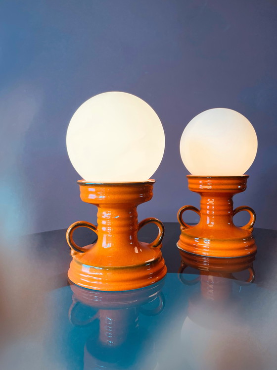 Image 1 of Set of beautiful Fat Lava night lights/table lamps