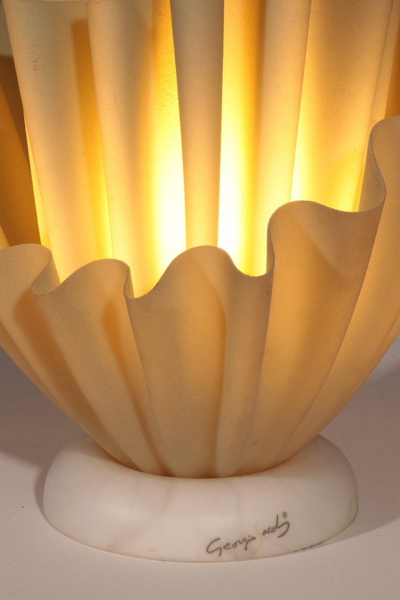 Image 1 of Georgia Jacob "Corolle" Table Lamp – Sculptural Light Art, France 1970s
