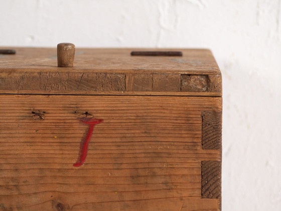 Boîte de rangement ancienne en bois massif (c.1920) #7 – Armoires de rangement, Rustic (photo 29 of 40)