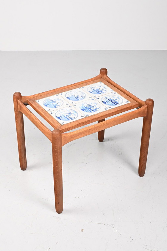 Unique oak side table (photo 3 of 7)
