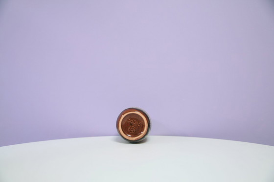 Image 1 of bruine gestippelde West Germany vaas