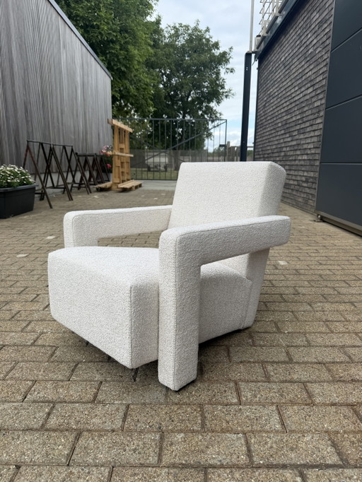 Cassina Utrecht Chair Beige Bouclé, Rietveld Nieuwstaat! – fauteuils, Textile