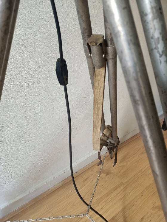 Image 1 of Cool vintage industrial tripod lamp