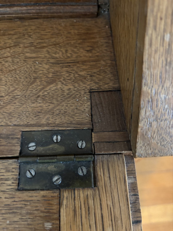 Antique secretary desk, 1910-1930, Neo-Renaissance – Wall cabinet, Wood (photo 12 of 15)