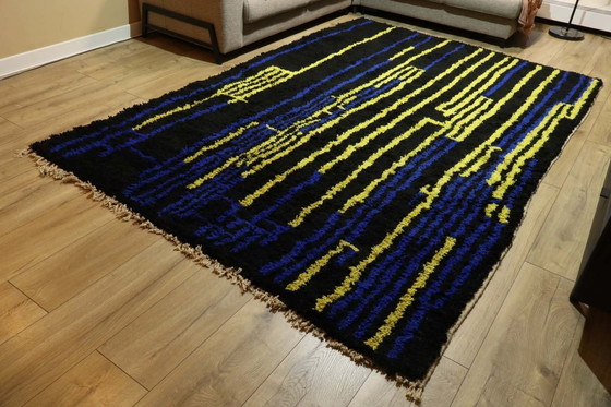 Image 1 of Berber carpet wool rug floor rug new 220 x 290 cm color rug carpet Berber runner large interior unique high pile original