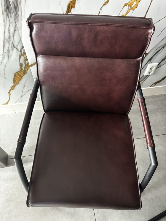 6 fauteuils en cuir de Goossens – Chaises de salle à manger, Leather, Metal (photo 9 of 9)
