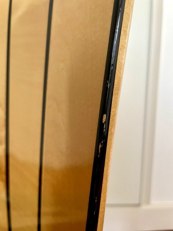 Image 1 of 6x Sillas originales “Side Chair Saarinen House” en madera y tapizado oscuro – diseño Eliel Saarinen. Fabricadas por Adelta